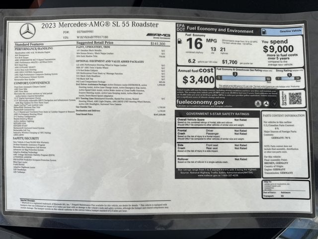 2023 Mercedes-Benz SL-Class AMG® SL 55